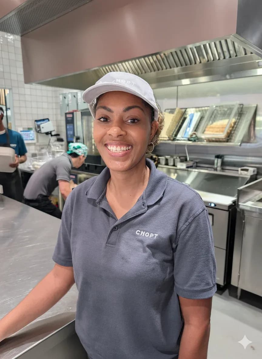 Yahsmin Byrd - Assistant Area Manager at Chopt, Leadership Course graduate